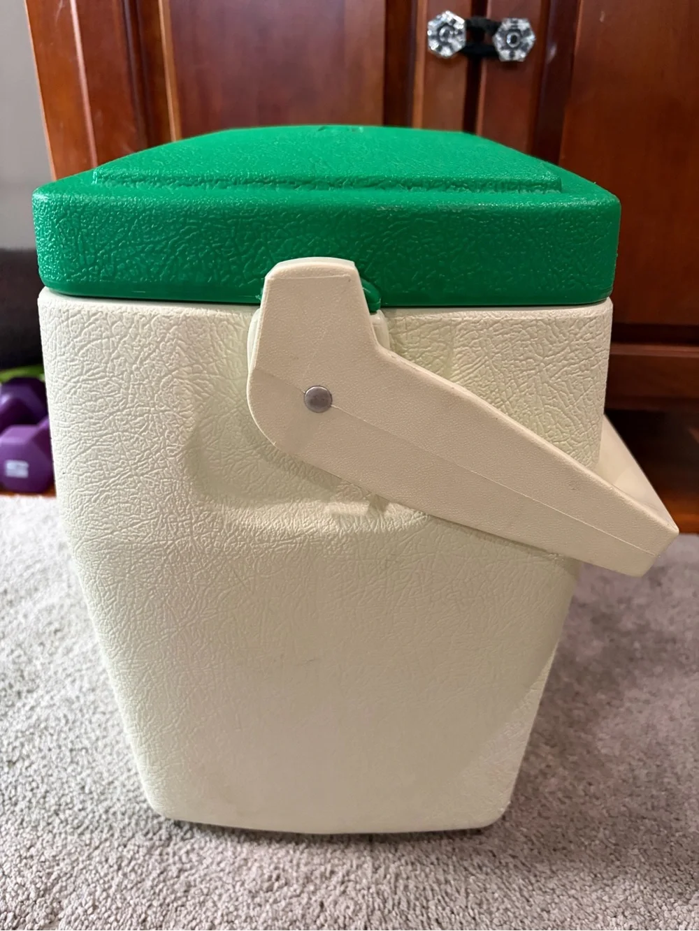 Coleman Oscar Two-Tone Green and Cream Cooler